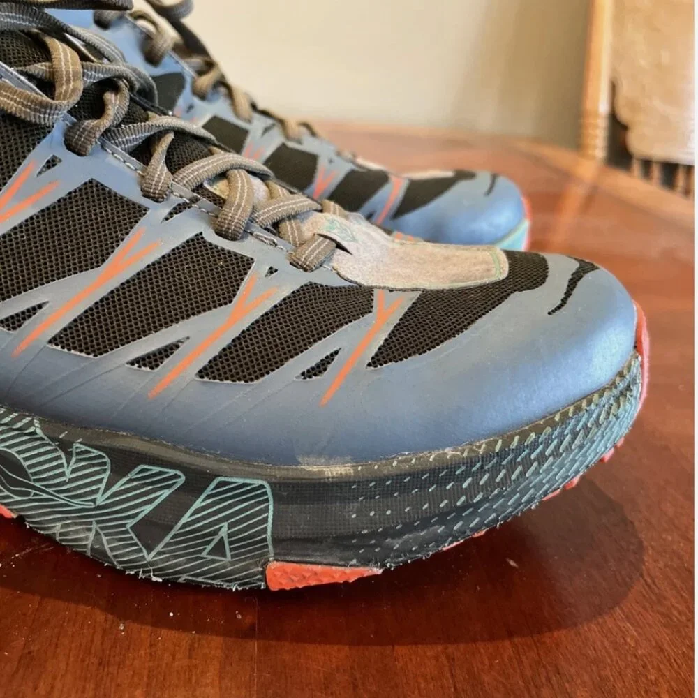 Hoka Speedgoat Mid 2 WP Stormy Weather Waterproof Hiking Sneakers Mens Size 9.5 - Picture 8 of 10